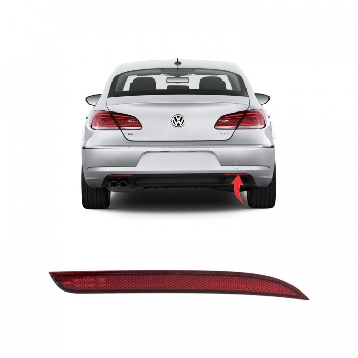 Pare Choc Réflecteur Arrière Droit Pour Vw Cc Golf VII 3C8945106D