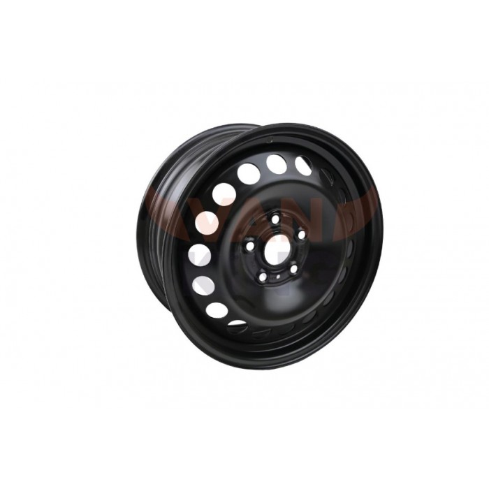 Jante Tole Acier Noir 6.5JX16" ET48 5X112 CH57 N720KG Pour Vw Caddy II 2K3601027