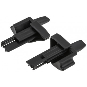 2 Clips de Plage Arrière Noir Pour Mercedes Classe A B A16969302849051