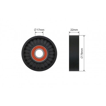 Poulie Galet Courroie Enrouleur Pour Kia Carnival I 2.9 TDi CRDi 0K55215P13