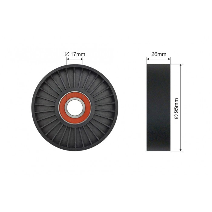 Poulie Galet Courroie Enrouleur Pour Kia Carnival I II 2.5 1999-2006 0K9BV10770