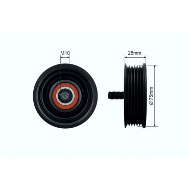 Poulie Galet Courroie Enrouleur Pour Jaguar E-Pace F-Pace F-Type S-Type LR057467