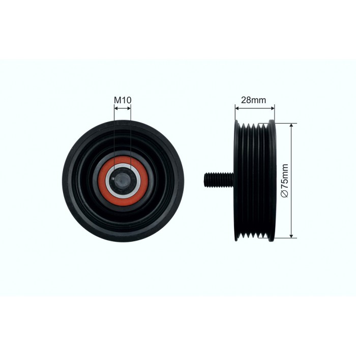 Poulie Galet Courroie Enrouleur Pour Jaguar E-Pace F-Pace F-Type S-Type LR057467