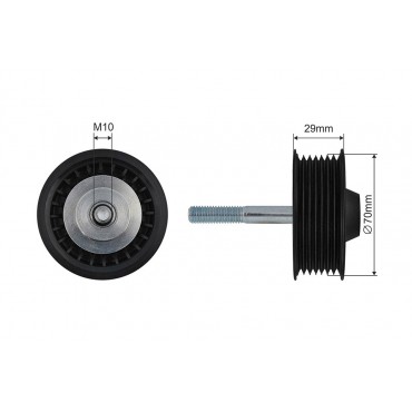 Poulie Galet Courroie Enrouleur Pour Porsche Cayenne 94810212000 94810212002