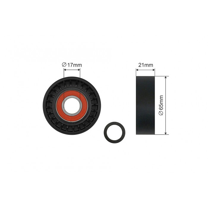 Poulie Galet Courroie Enrouleur Pour Bmw Série 3 E46 5 E60 E61 7 E65 64557786706