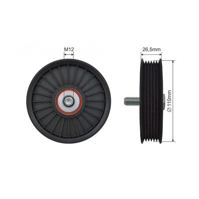 Poulie Galet Courroie Enrouleur Pour Daewoo Kalos Lacetti Nubira Rezzo 96183113