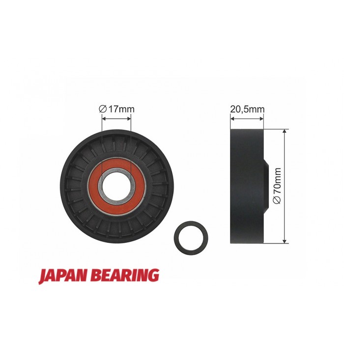 Poulie Galet Courroie Enrouleur Pour Ford Focus Volvo C30 C70 S40 V50 1374425