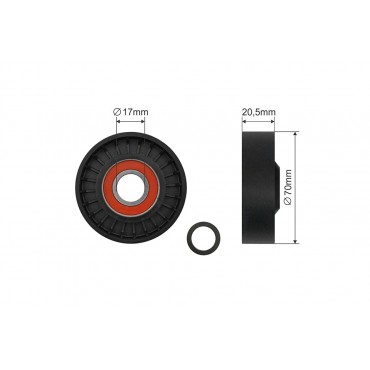 Poulie Galet Courroie Enrouleur Pour Ford Focus II Kuga I Volvo C30 8M5N6A228AA