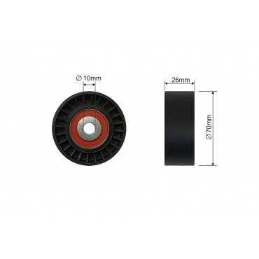 Poulie Galet Courroie Enrouleur Pour Ford Galaxy II Mondeo IV S-Max 1427353