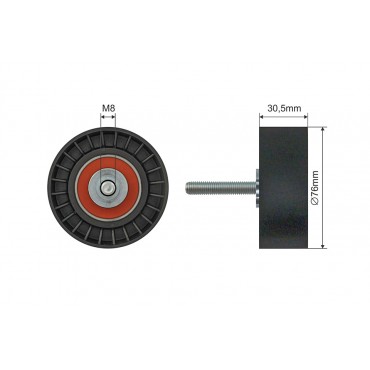 Poulie Galet Courroie Enrouleur Pour Ford Fiesta Mondeo III Transit 1S7Q19A216AB