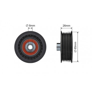 Poulie Galet Courroie Enrouleur Pour Ford Tourneo Custom Transit 1731730