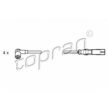 Jeux câble d'allumage Audi...