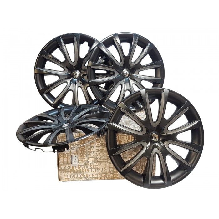 4 Enjoliveur de Roue Noir 16" Pour Renault Master II III IV 7711943944