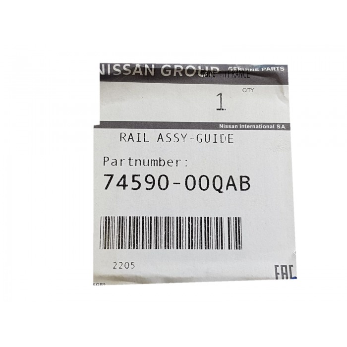 Rail Guide de Porte Coulissante Droit Pour Nissan Primastar 7459000QAB