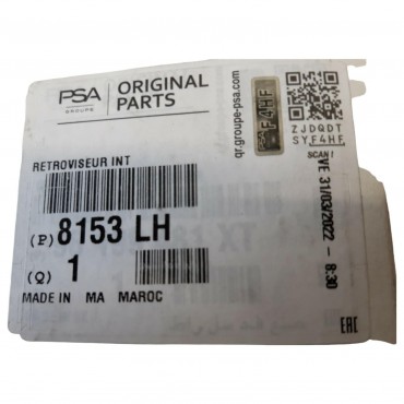 Rétro intérieur Pour Citroen C6 C8 Peugeot 207 307 807 406 407 8153LH