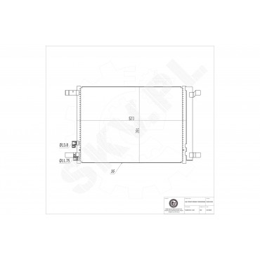 Condenseur de Climatisation Pour VW Audi A3 Seat Skoda 5Q0816411M 5Q0816411N