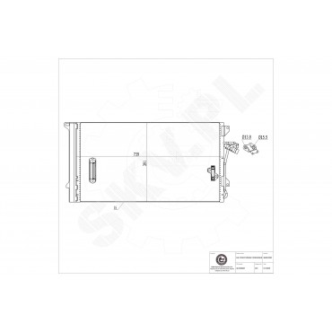 Condenseur de Climatisation Pour VW Audi Porsche 4L0260401 4L0260401A 4B3260403G