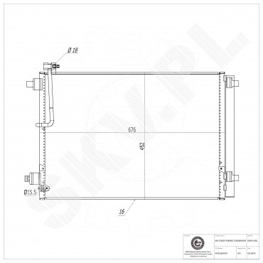 Condenseur de Climatisation Pour Audi A8 4H0260403D 4H0260403K