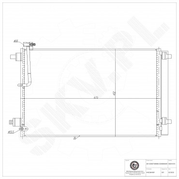 Condenseur de Climatisation Pour Audi A8 4H0260403F 4H0260403M