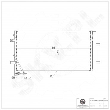 Condenseur de Climatisation Pour Audi Q3 8U0260401B 8U0260401C