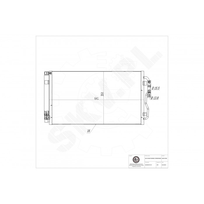 Condenseur de Climatisation Pour BMW i3 I01 i8 I12 I15 Série 1 F20 64504270545
