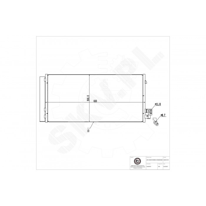 Condenseur de Climatisation Pour BMW Série 2 G42, G87 64536805346 6805346
