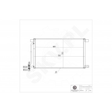 Condenseur de Climatisation Pour BMW Série 3 E46 X3 E83 64538377648 8377648