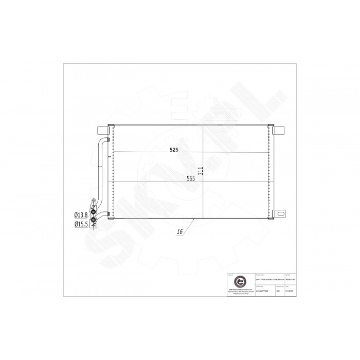 Condenseur de Climatisation Pour BMW Série 3 E46 X3 E83 64538377648 8377648