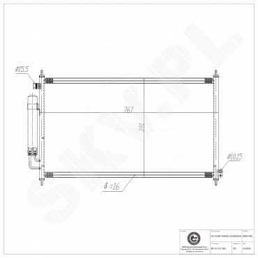Condenseur de Climatisation Pour BMW Série 4 F33, F83 Honda FR-V 80110SJF003
