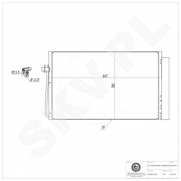 Condenseur de Climatisation Pour BMW Série 5 E60 E61 6 E63 E64 64538381362