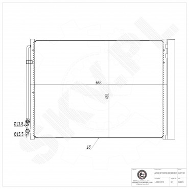 Condenseur de Climatisation Pour BMW Série 5 F07 F10 F11 6 F06 F12 64509149395