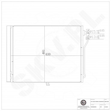 Condenseur de Climatisation Pour BMW Série 5 F07 F10 F11 64539350374 6805453