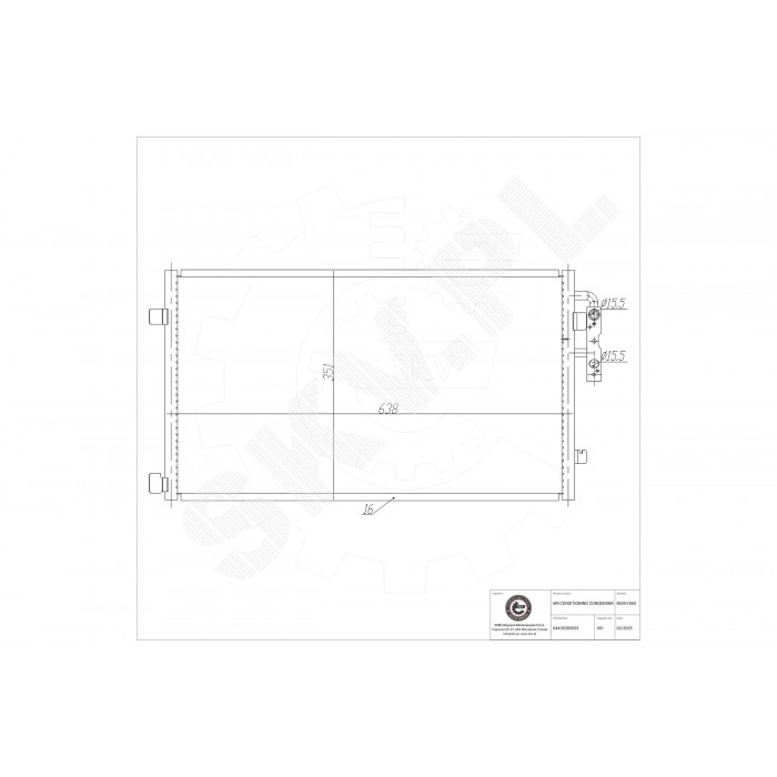 Condenseur de Climatisation Pour BMW i3 I01 64439305933 64536804735 64539305933