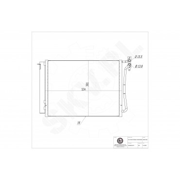 Condenseur de Climatisation Pour BMW X5 E53 64536914216 64538381543 6914216