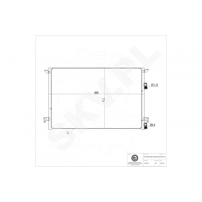 Condenseur de Climatisation Pour Cadillac BLS Wagon Saab 9-3 Break Décapotable