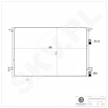 Condenseur de Climatisation Pour Cadillac BLS Wagon Saab 9-3 Break Décapotable
