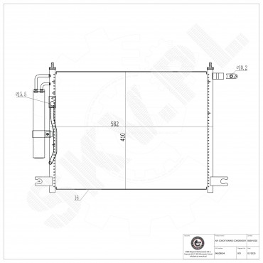 Condenseur de Climatisation Pour Chevrolet Aveo/Kalos Lanos Daewoo Kalos