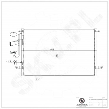 Condenseur de Climatisation Pour Chevrolet Epica
