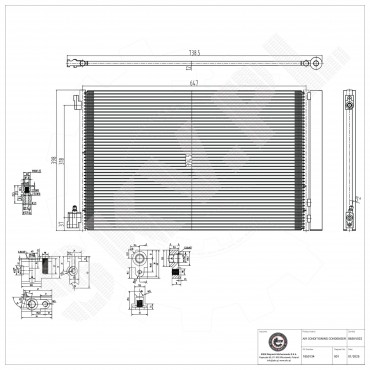 Condenseur de Climatisation Pour Opel Chevrolet Saab Vauxhall 13241737 13330217