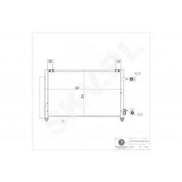 Condenseur de Climatisation Pour Chevrolet Matiz Spark Daewoo Matiz