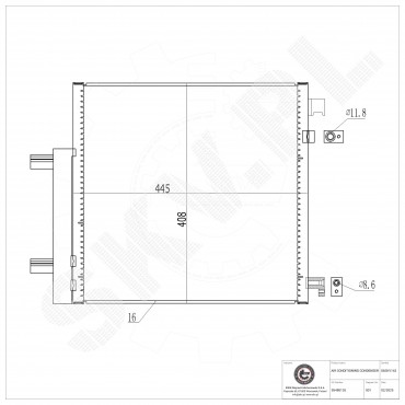 Condenseur de Climatisation Pour Chevrolet Spark 42422272 94554553 95326120