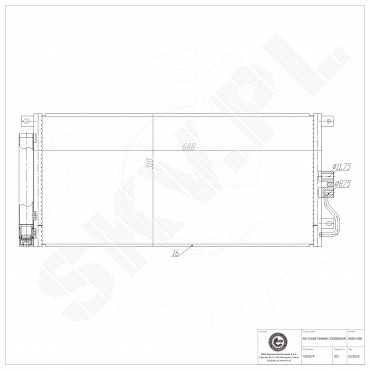 Condenseur de Climatisation Pour Opel Chevrolet Vauxhall 1850274 1850336