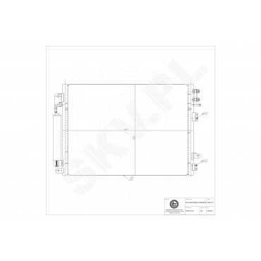 Condenseur de Climatisation Pour Chrysler Dodge Lancia 68050127AA 68050127AB