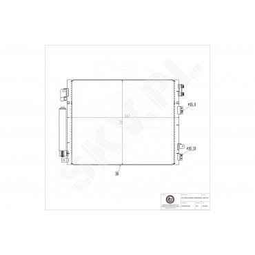 Condenseur de Climatisation Pour Chrysler Dodge Lancia 68085784AA K68085784AA