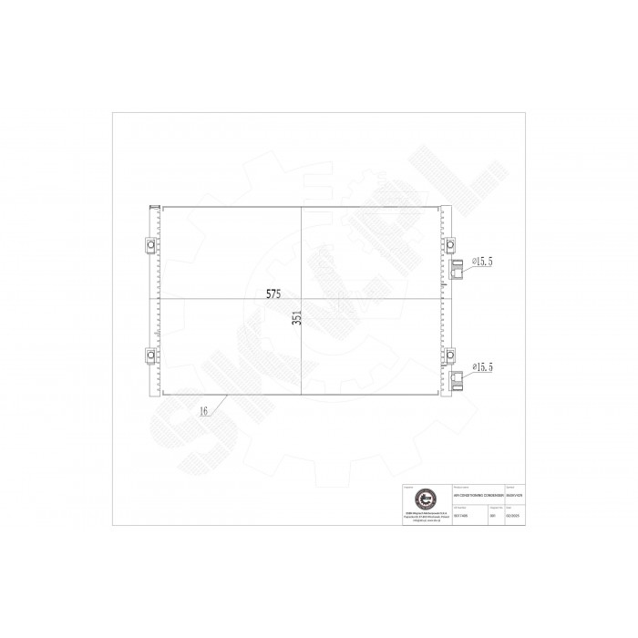 Condenseur de Climatisation Pour Chrysler PT Cruiser Combi Van 5073579AA