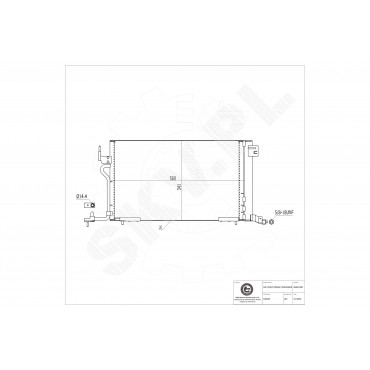 Condenseur de Climatisation Pour Peugeot 306 Partner Citroën Berlingo Xsara