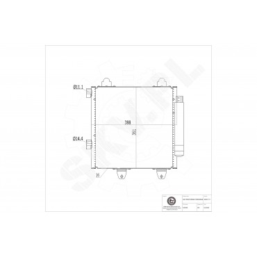 Condenseur de Climatisation Pour Peugeot Toyota Aygo Citroën 6455EE 884500H010