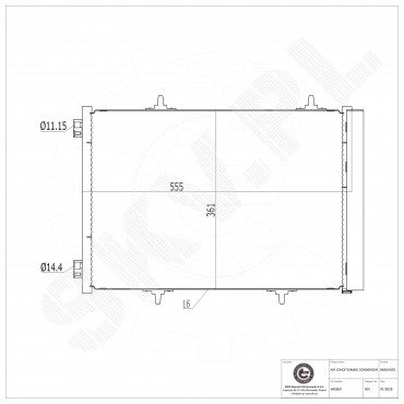 Condenseur de Climatisation Pour Peugeot Opel Citroën DS 6455EK 3637002 6455HF