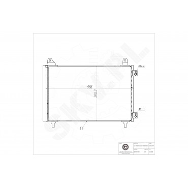 Condenseur de Climatisation Pour Peugeot Opel Citroën DS 9825371480