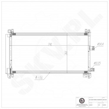 Condenseur de Climatisation Pour Peugeot 407 508 Citroën C5 C6